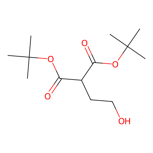 Di(tert-butyl) 2-(2-hydroxyethyl)malonate structure