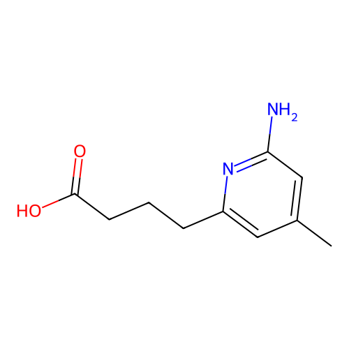 4-(6-Amino-4-methyl-2-pyridinyl)butanoic acid structure