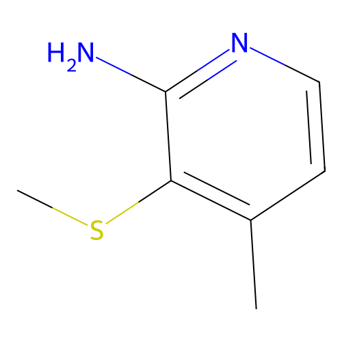 4-methyl-3-(methylthio)-2-Pyridinamine structure