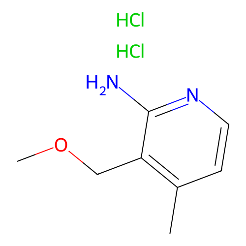 3-(Methoxymethyl)-4-methylpyridin-2-amine;dihydrochloride structure