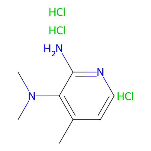 3-N,3-N,4-trimethylpyridine-2,3-diamine;trihydrochloride structure