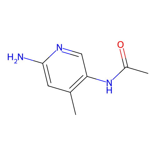 5-Acetylamino-2-amino-4-picoline structure