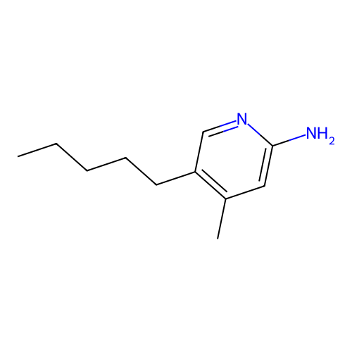 4-methyl-5-pentyl-2-Pyridinamine structure