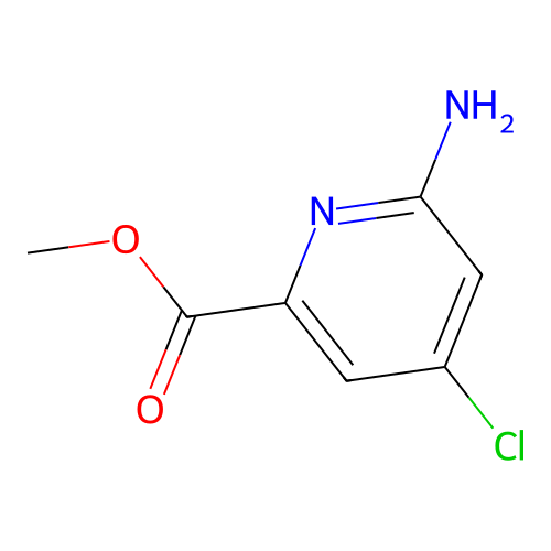 Methyl 6-amino-4-chloropyridine-2-carboxylate structure