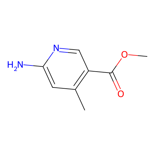 Methyl 6-amino-4-methylnicotinate structure