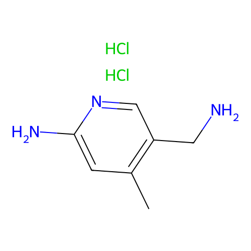 2-Amino-5-aminomethyl-4-methylpyridine dihydrochloride structure