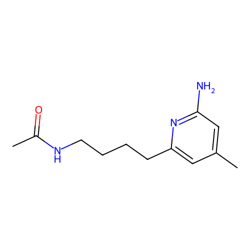 Acetamide,n-[4-(6-amino-4-methyl-2-pyridinyl)butyl]- structure