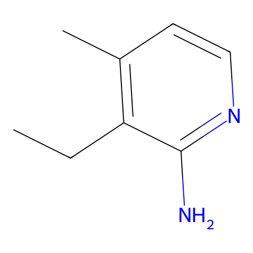 3-Ethyl-4-methylpyridin-2-amine structure