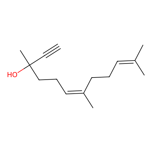 (6Z)-3,7,11-Trimethyl-6,10-dodecadien-1-yn-3-ol structure