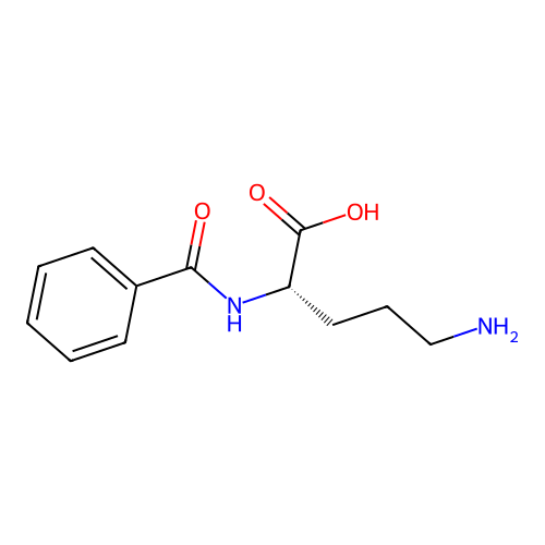 N2-Benzoyl-L-ornithine structure
