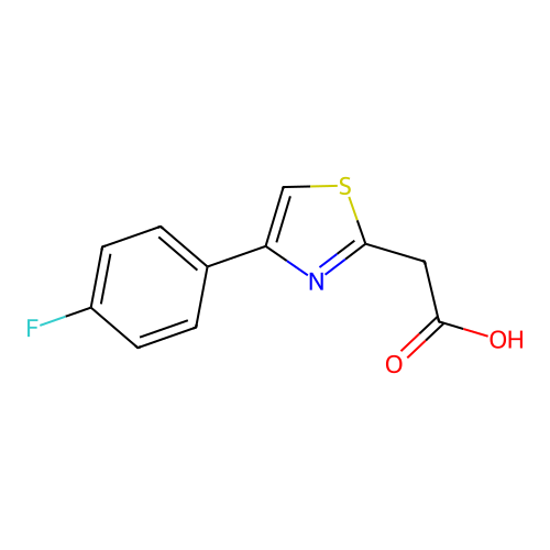 [4-(4-Fluorophenyl)-1,3-thiazol-2-yl]acetic acid structure