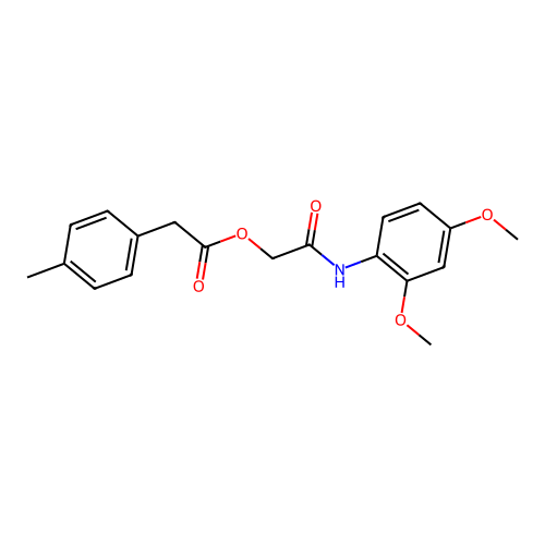 2-[(2,4-Dimethoxyphenyl)amino]-2-oxoethyl (4-methylphenyl)acetate structure