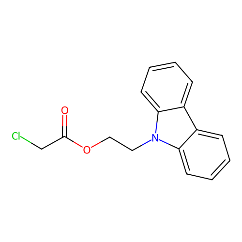 2-(9H-carbazol-9-yl)ethyl chloroacetate structure