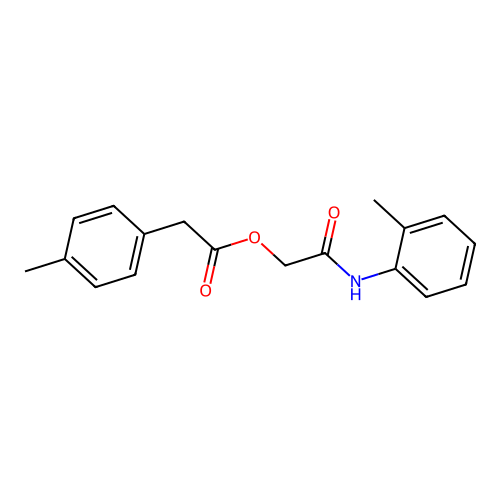 2-[(2-Methylphenyl)amino]-2-oxoethyl (4-methylphenyl)acetate structure