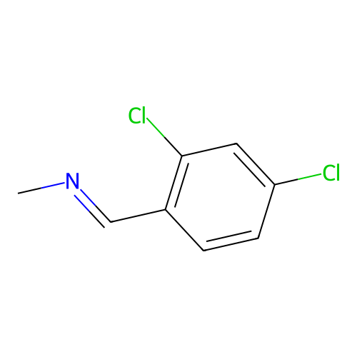 1-(2,4-dichlorophenyl)-N-methylmethanimine structure