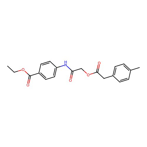 Ethyl 4-[({[(4-methylphenyl)acetyl]oxy}acetyl)amino]benzoate structure