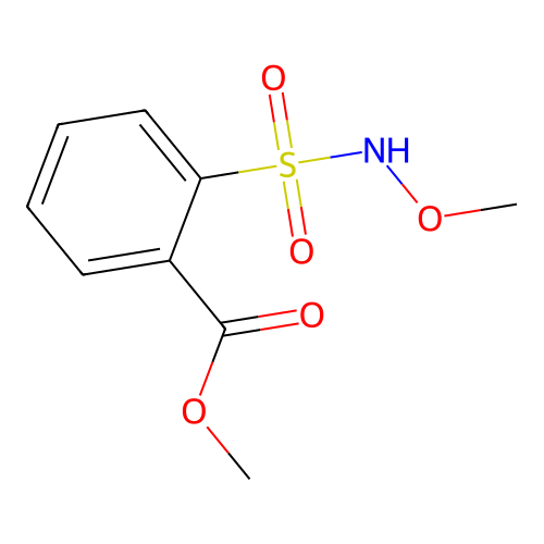 methyl 2-[(N-methoxyamino)sulfonyl]benzoate structure