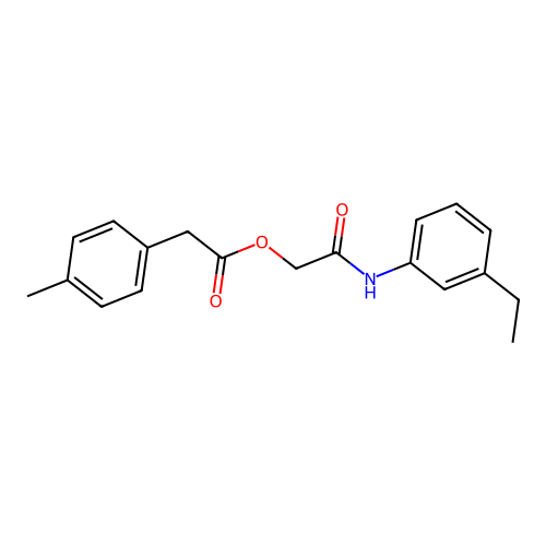 2-[(3-Ethylphenyl)amino]-2-oxoethyl (4-methylphenyl)acetate structure