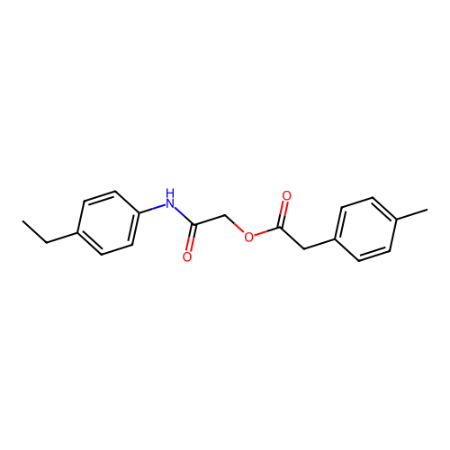 2-[(4-Ethylphenyl)amino]-2-oxoethyl (4-methylphenyl)acetate structure