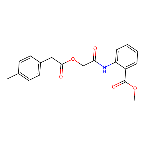 Methyl 2-[({[(4-methylphenyl)acetyl]oxy}acetyl)amino]benzoate structure