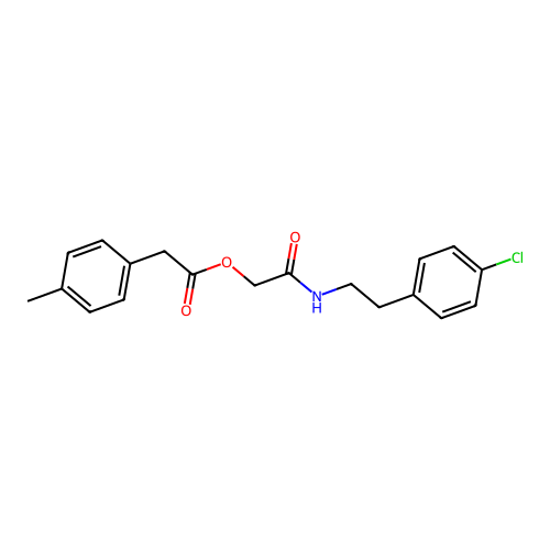 2-{[2-(4-Chlorophenyl)ethyl]amino}-2-oxoethyl (4-methylphenyl)acetate structure