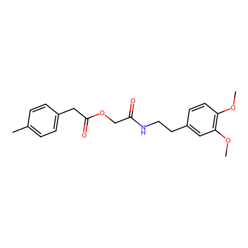 2-{[2-(3,4-Dimethoxyphenyl)ethyl]amino}-2-oxoethyl (4-methylphenyl)acetate structure