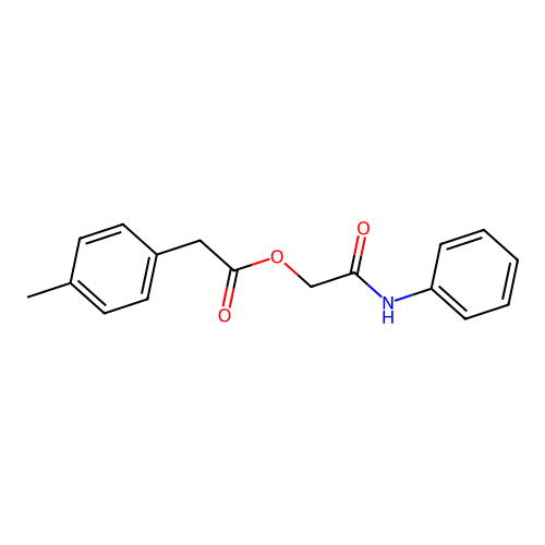 2-Oxo-2-(phenylamino)ethyl (4-methylphenyl)acetate structure