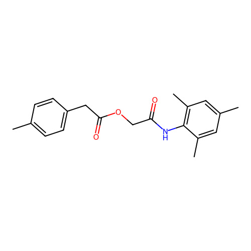 2-Oxo-2-[(2,4,6-trimethylphenyl)amino]ethyl (4-methylphenyl)acetate structure