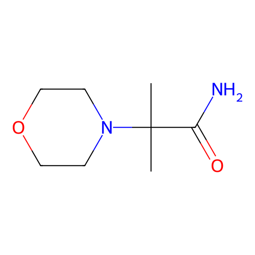 2-Methyl-2-morpholin-4-ylpropanamide structure