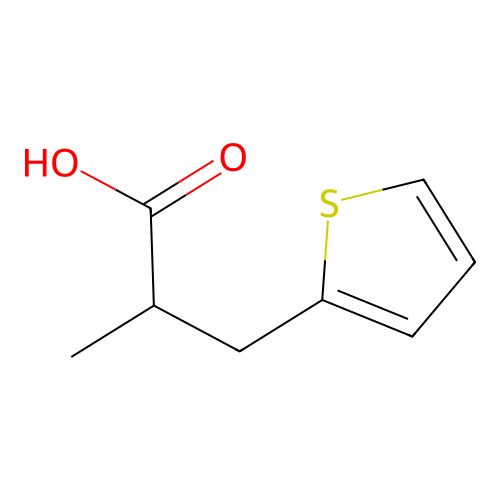 2-Methyl-3-(thiophen-2-yl)propanoic acid structure