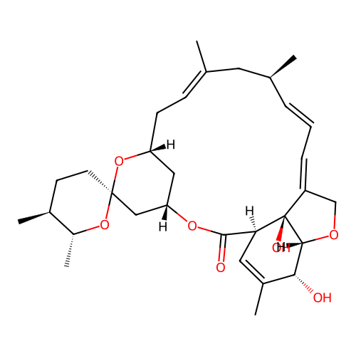 (6R,25R)-5-O-Demethyl-28-deoxy-6,28-epoxy-25-methylmilbemycin B structure