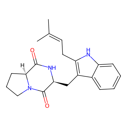 Tryprostatin B structure