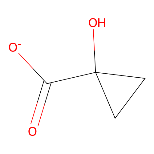 1-Hydroxycyclopropane-1-carboxylate structure