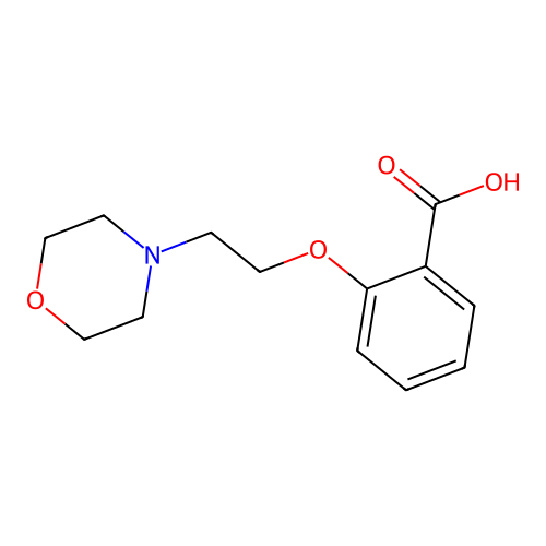 2-(2-Morpholin-4-ylethoxy)benzoic acid structure
