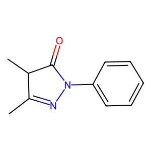 3,4-二甲基-1-苯基-1H-吡唑-5(4H)-酮 structure