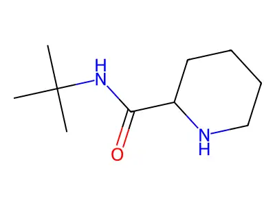 N-tert-butylpiperidine-2-carboxamide structure
