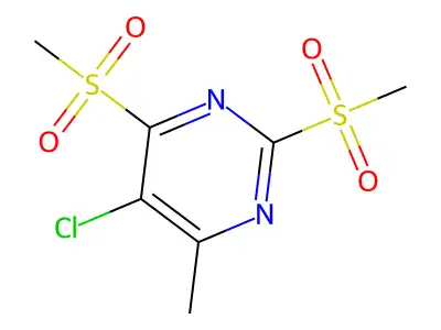 5-Chloro-4-methyl-2,6-bis(methylsulfonyl)pyrimidine structure