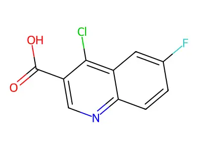 4-Chloro-6-fluoroquinoline-3-carboxylic acid structure