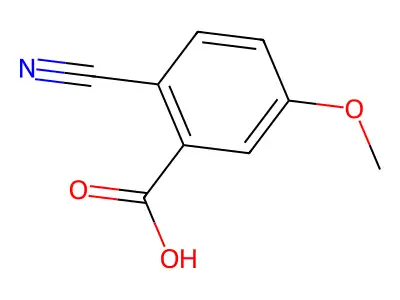 2-Cyano-5-methoxybenzoic acid structure