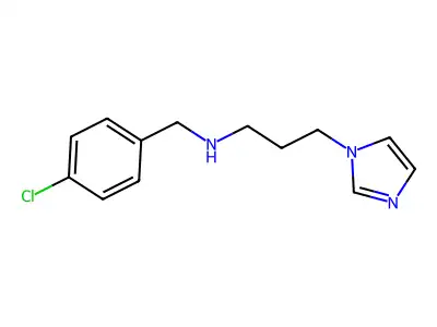 (4-Chlorobenzyl)-(3-imidazol-1-yl-propyl)amine structure