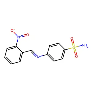 4-[(2-Nitrobenzylidene)amino]benzenesulfonamide structure