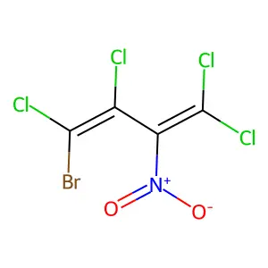 1-Bromo-1,2,4,4-tetrachloro-3-nitrobuta-1,3-diene structure