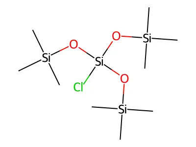 Tris(trimethylsiloxy)chlorosilane structure