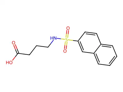 4-(萘-2-磺酰氨基)丁酸 structure