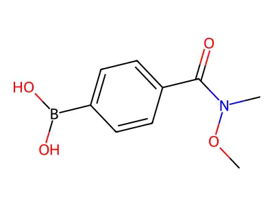 4-(N,O-Dimethylhydroxylaminocarbonyl)phenylboronic acid structure
