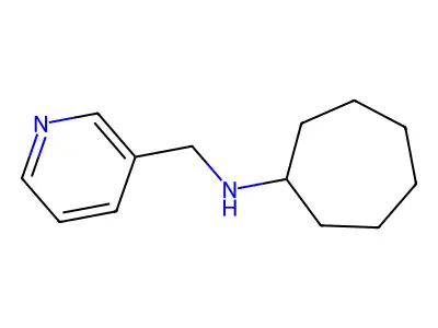 N-(pyridin-3-ylmethyl)cycloheptanamine structure