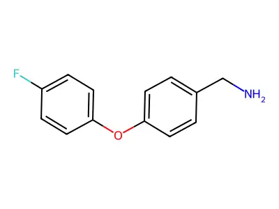 (4-(4-Fluorophenoxy)phenyl)methanamine structure