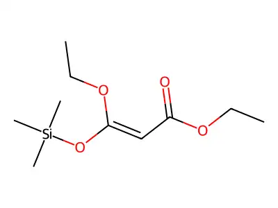 2-Propenoic acid, 3-ethoxy-3-[(trimethylsilyl)oxy]-, ethyl ester structure