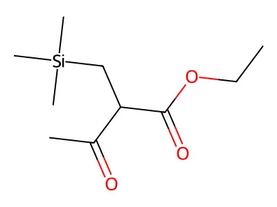 Ethyl 3-oxo-2-(trimethylsilylmethyl)butanoate structure
