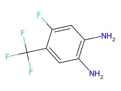 4-Fluoro-5-(trifluoromethyl)benzene-1,2-diamine structure